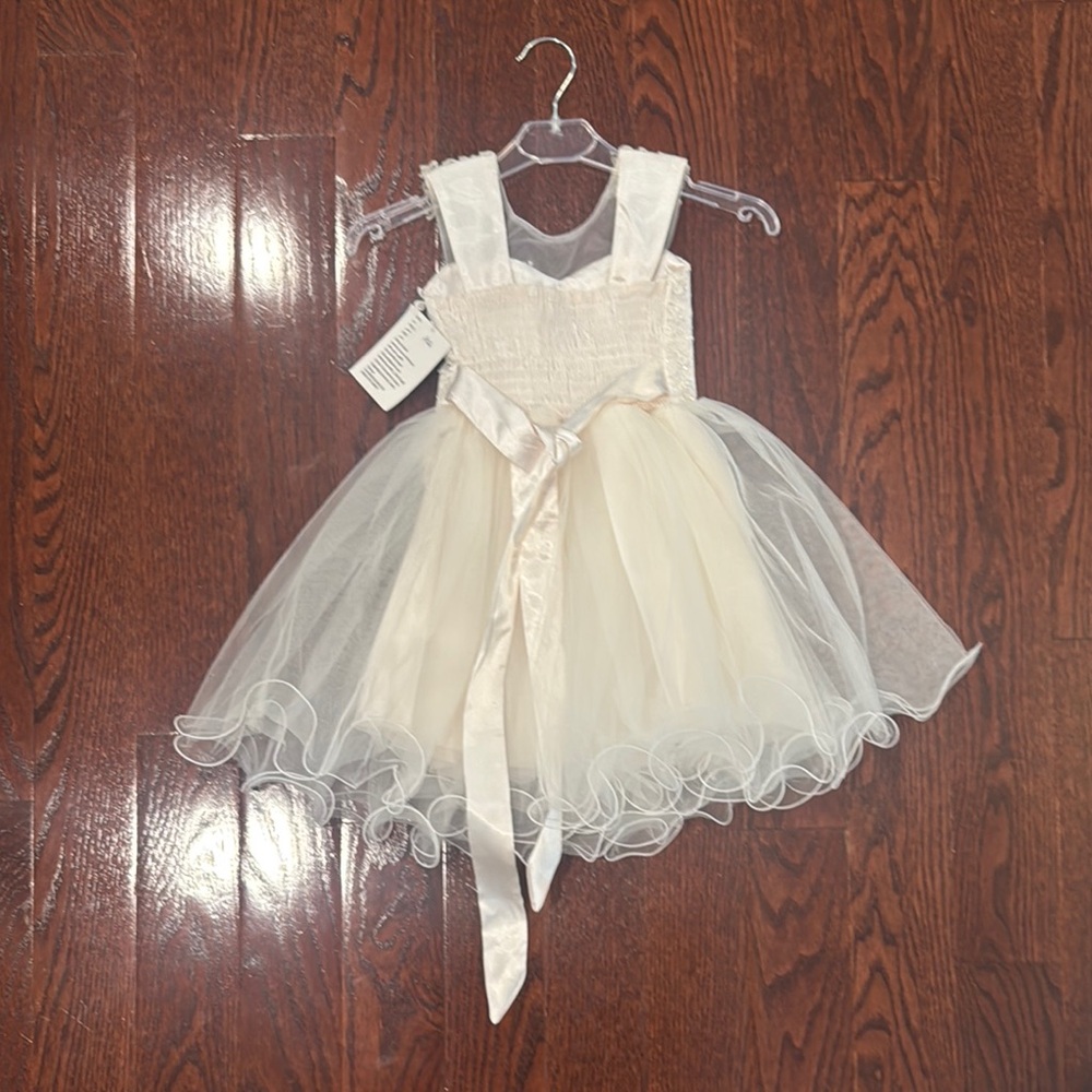 Elegant Ivory Special Occasion Dress - Picture 2 of 3